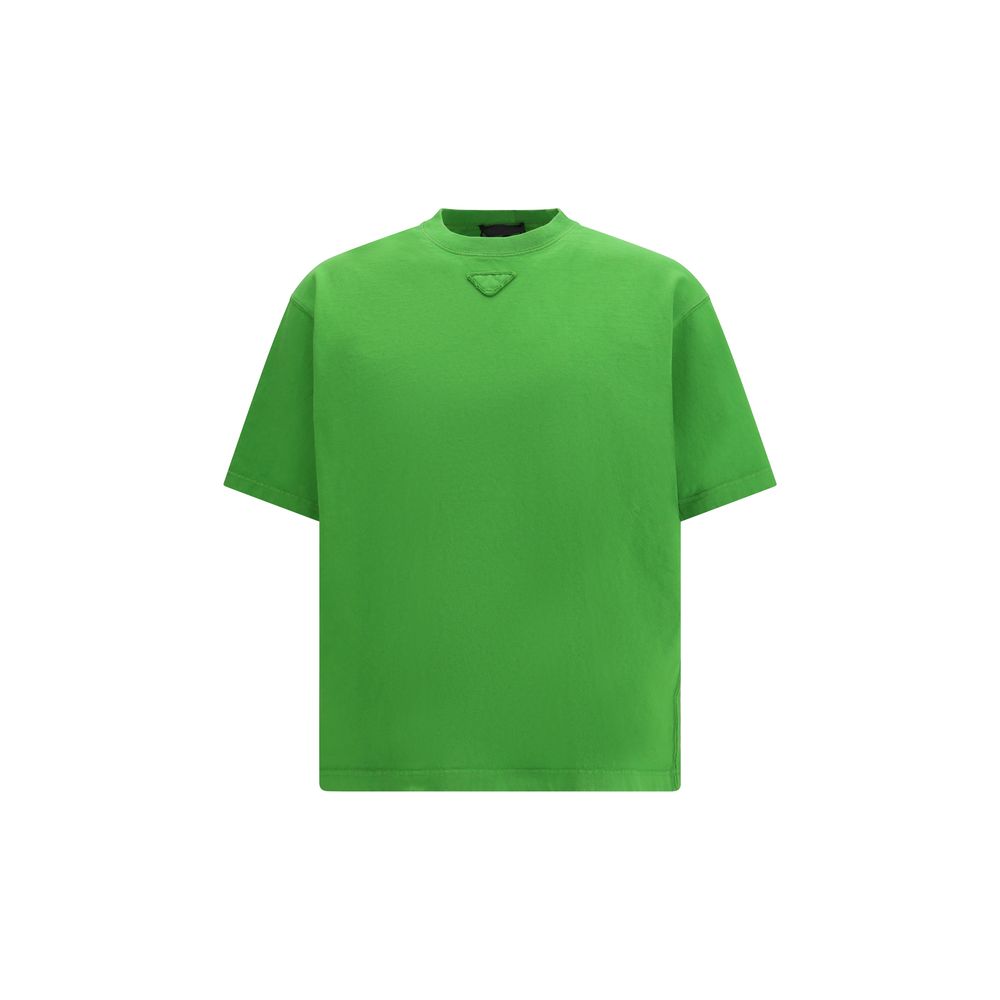 Prada Bicolor Baumwoll-T-Shirt