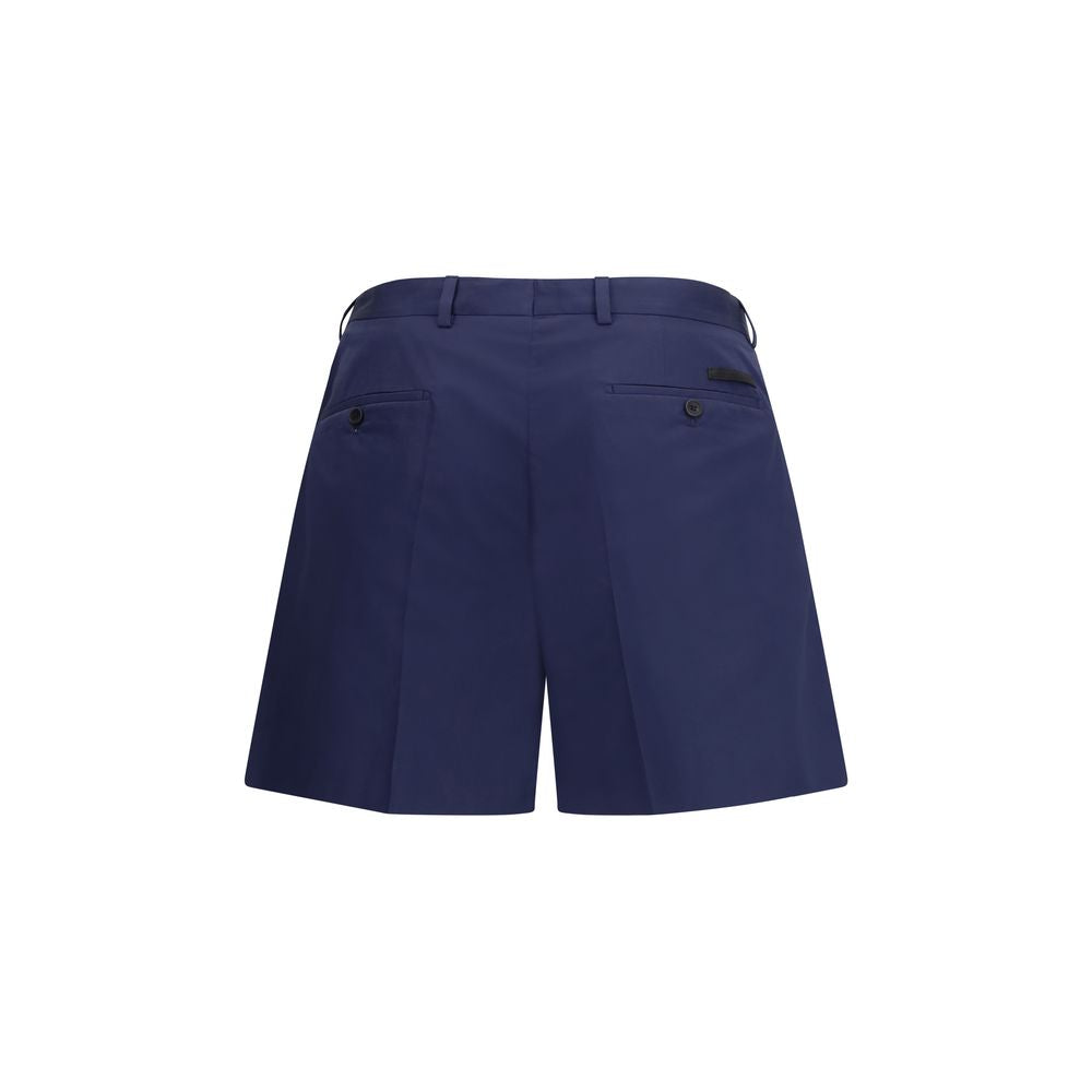 Prada Blaue Baumwoll-Bermudashorts