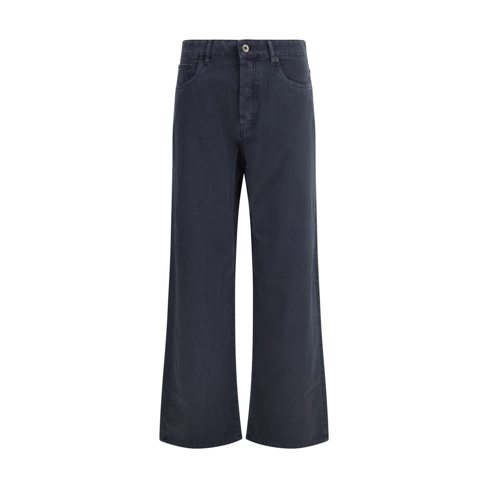 Miu Miu Blaue ausgestellte Jeans aus Baumwolle