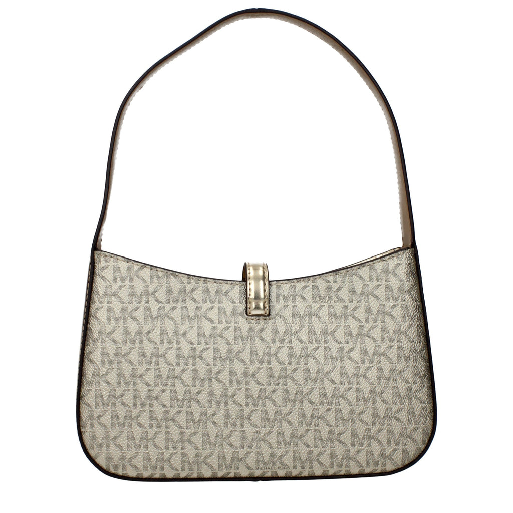 Michael Kors Goldfarbene Stoffhandtasche