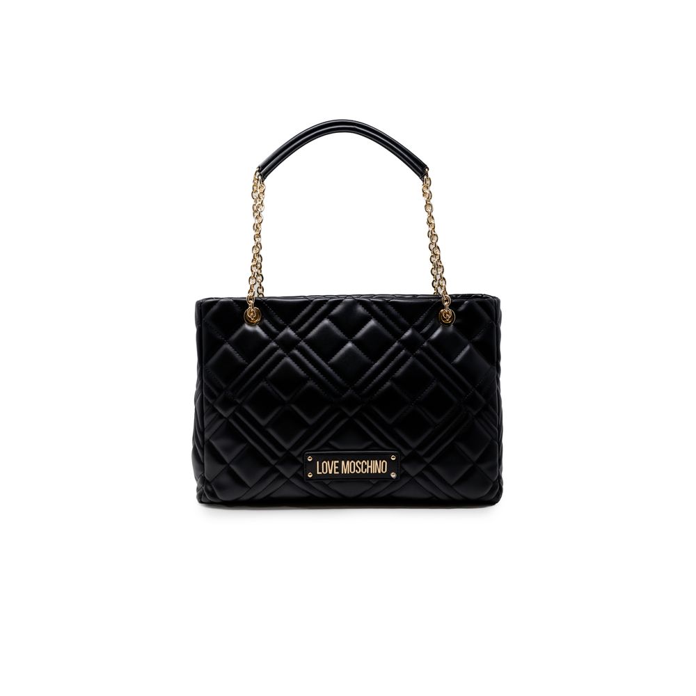 Love Moschino Schwarze Handtasche aus Polyethylen