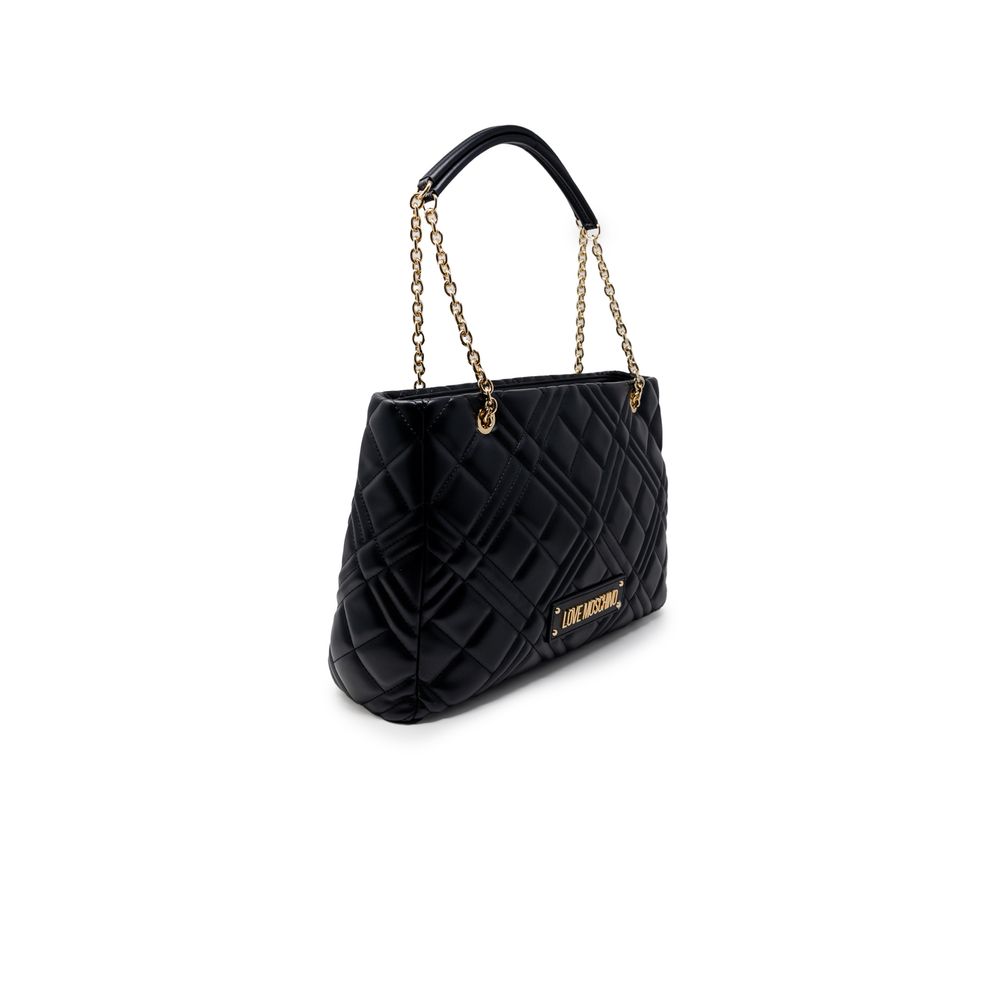 Love Moschino Schwarze Handtasche aus Polyethylen
