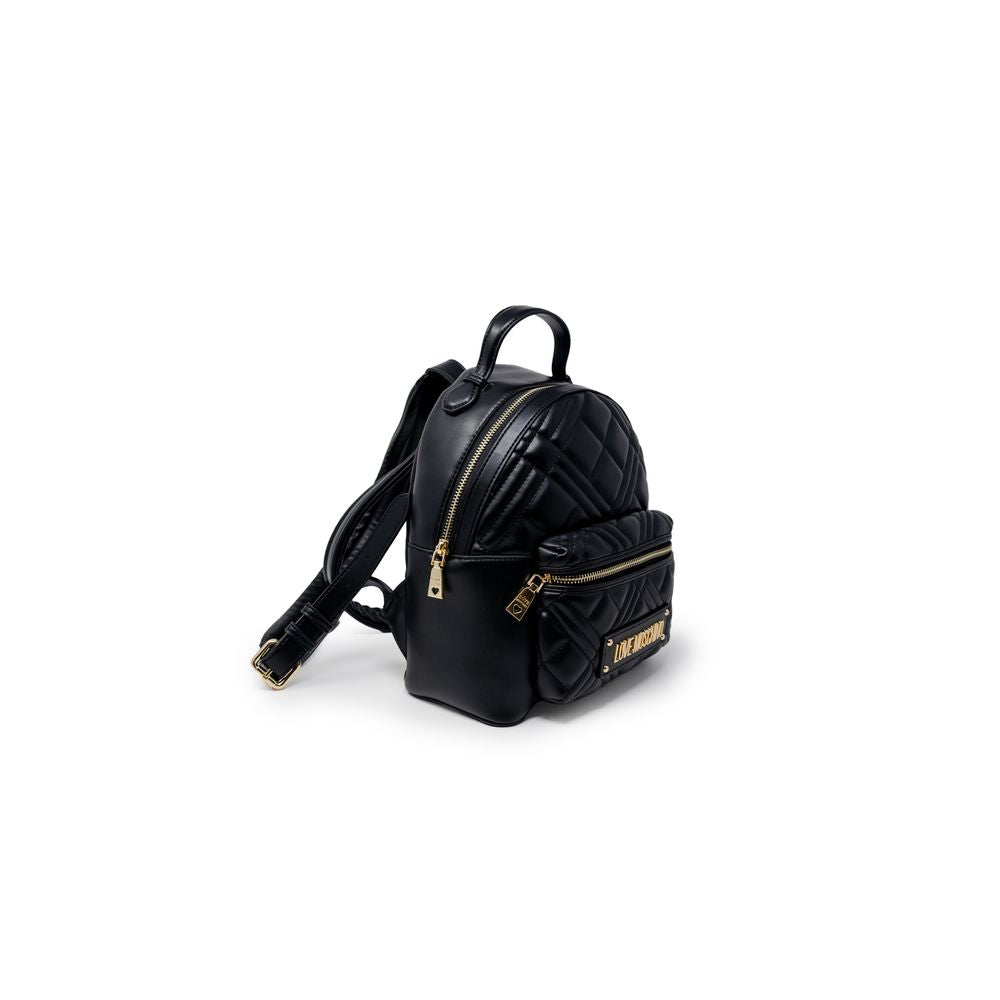 Love Moschino Schwarzer Rucksack aus Polyethylen