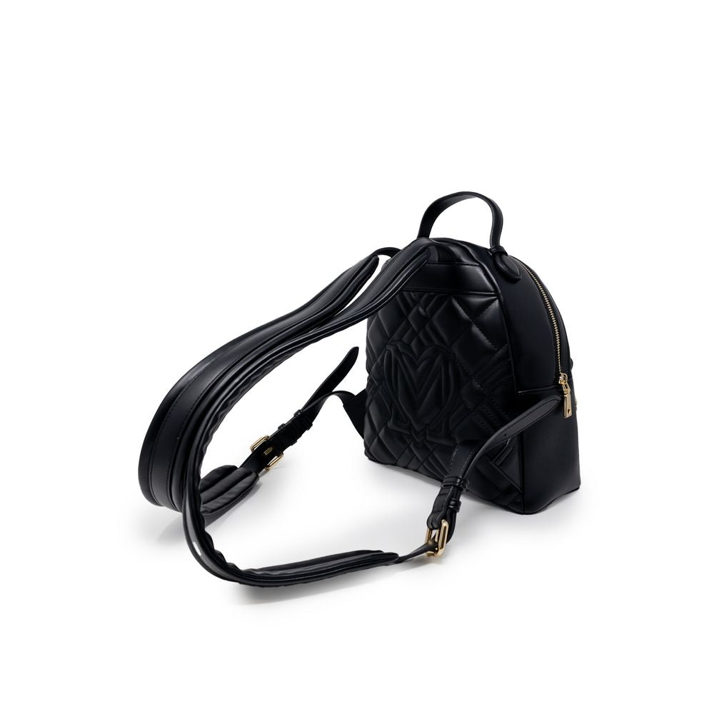 Love Moschino Schwarzer Rucksack aus Polyethylen