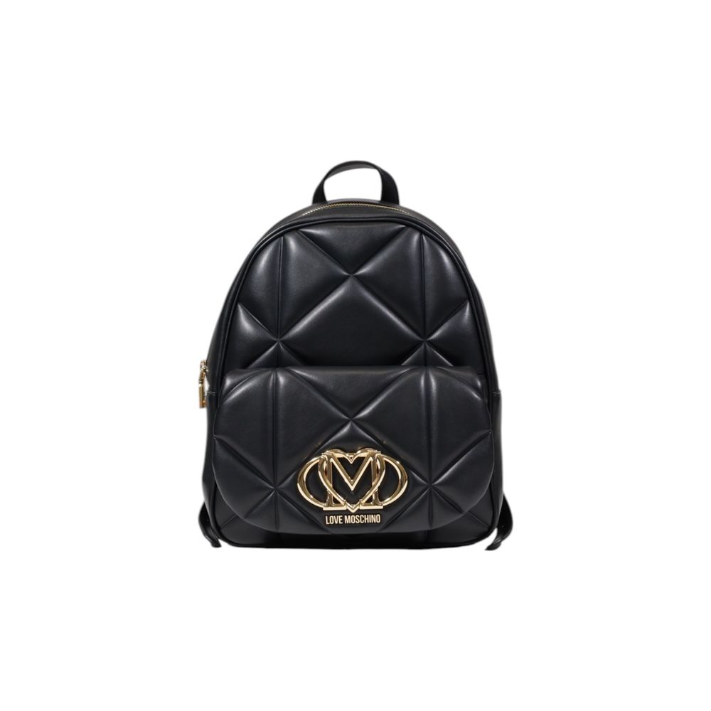 Love Moschino Schwarzer Rucksack aus Polyethylen
