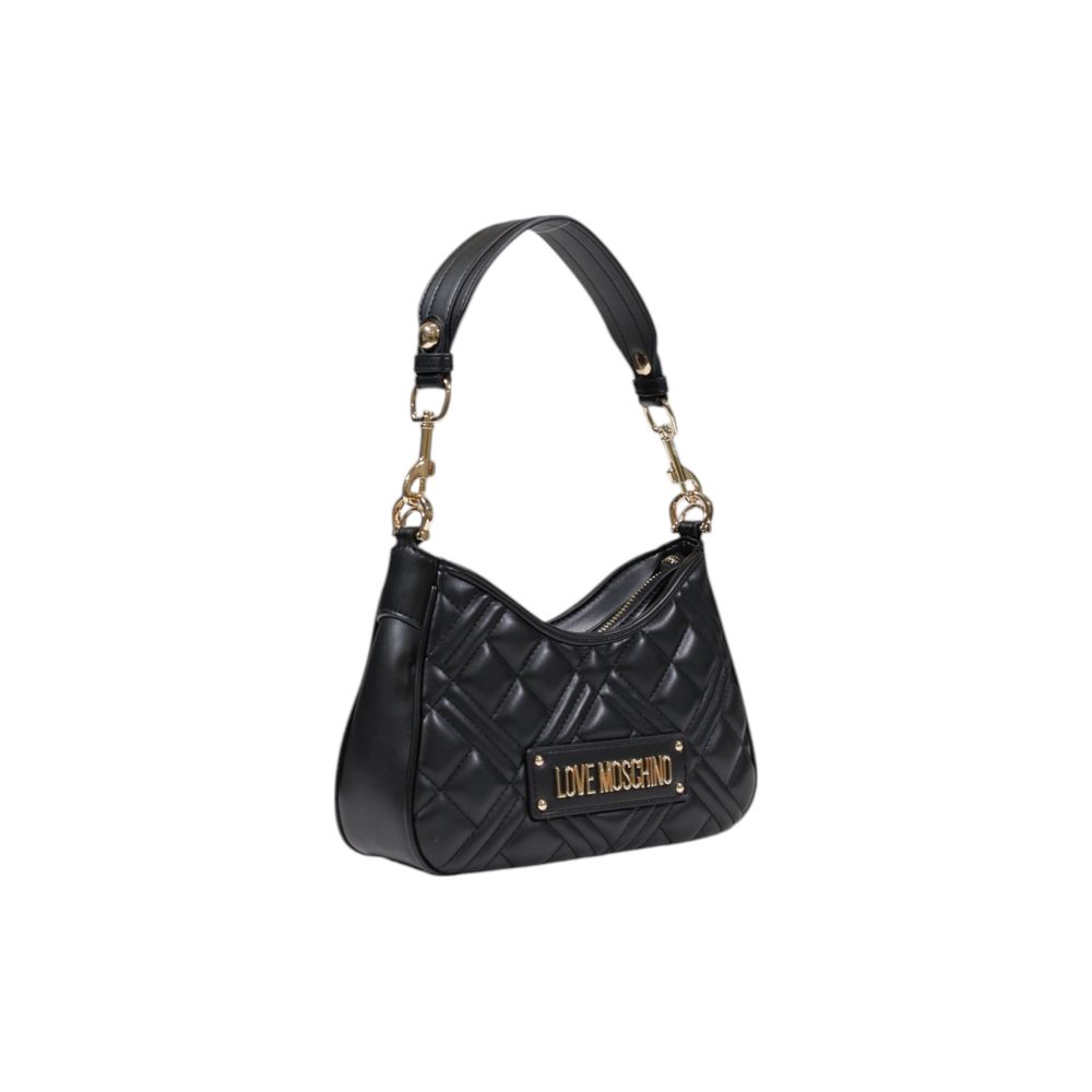 Love Moschino Schwarze Handtasche aus Polyethylen