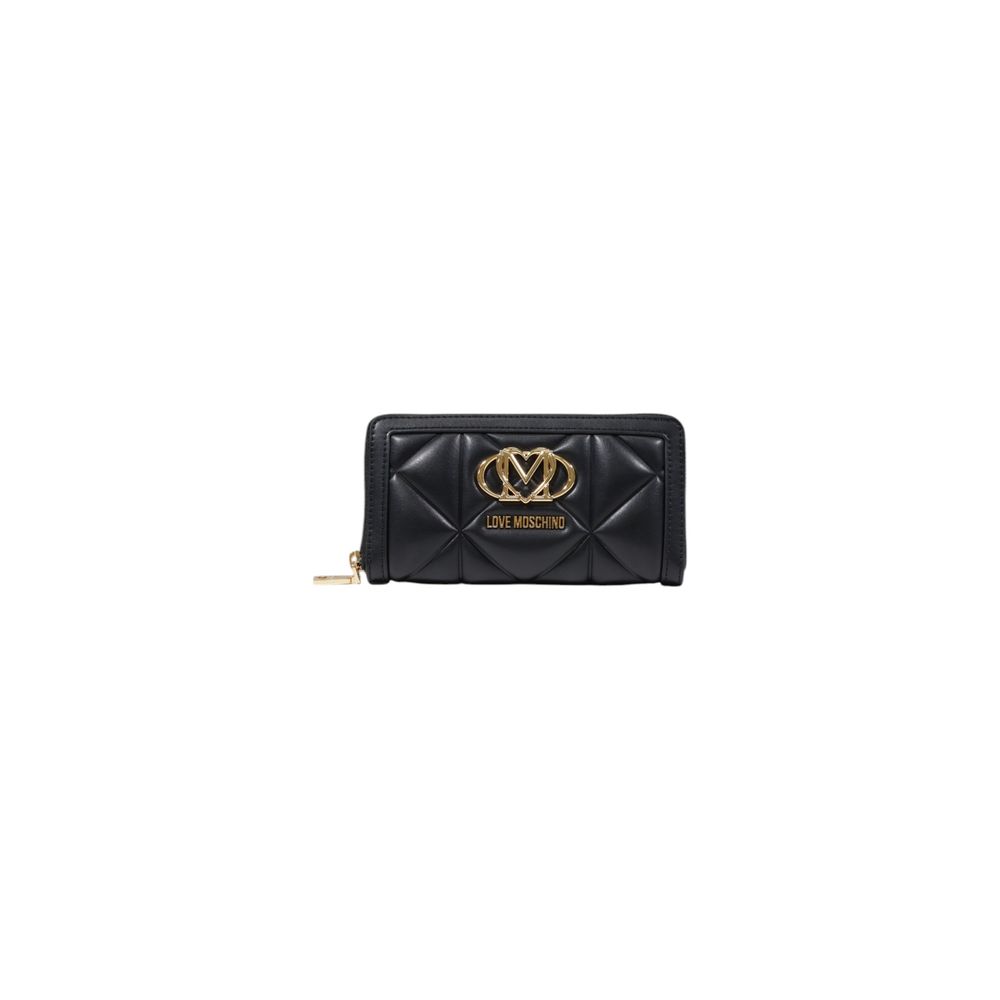 Love Moschino Schwarze Geldbörse aus Polyethylen