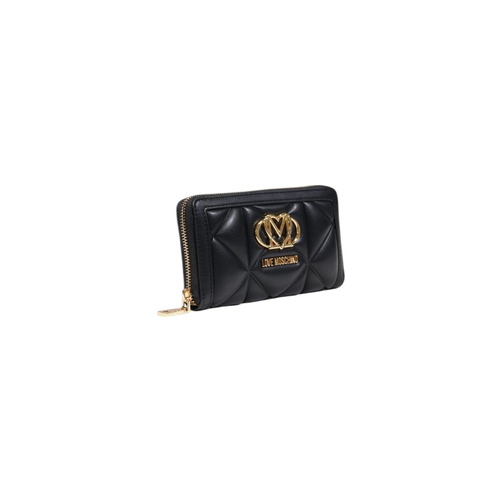 Love Moschino Schwarze Geldbörse aus Polyethylen