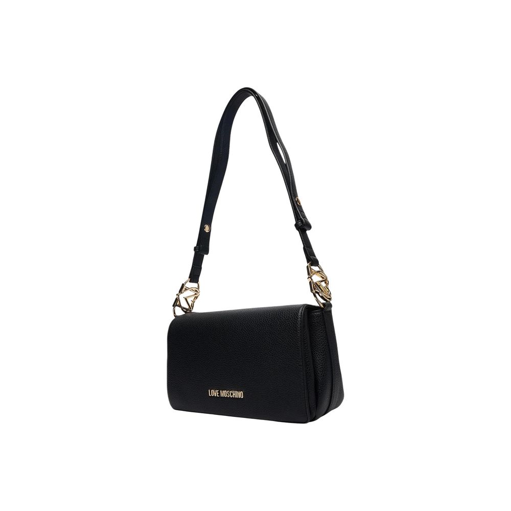 Love Moschino Schwarze Handtasche aus Polyethylen