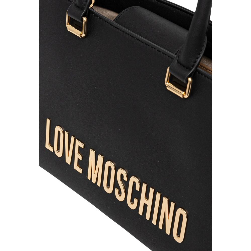 Love Moschino Zweifarbige Handtasche aus Polyethylen