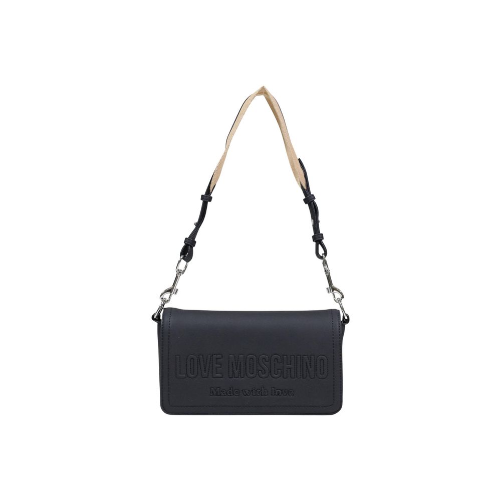 Love Moschino Schwarze Handtasche aus Polyurethan