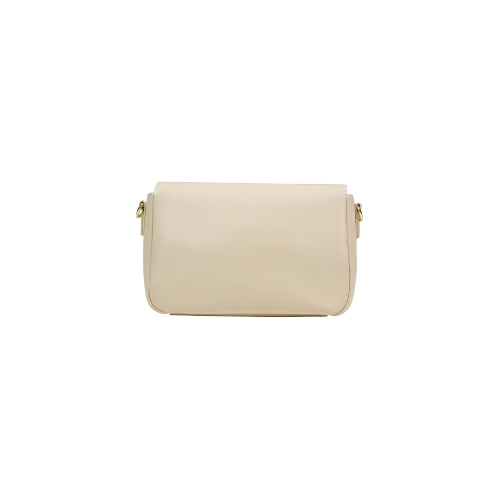 Love Moschino Cremefarbene Handtasche aus Polyethylen