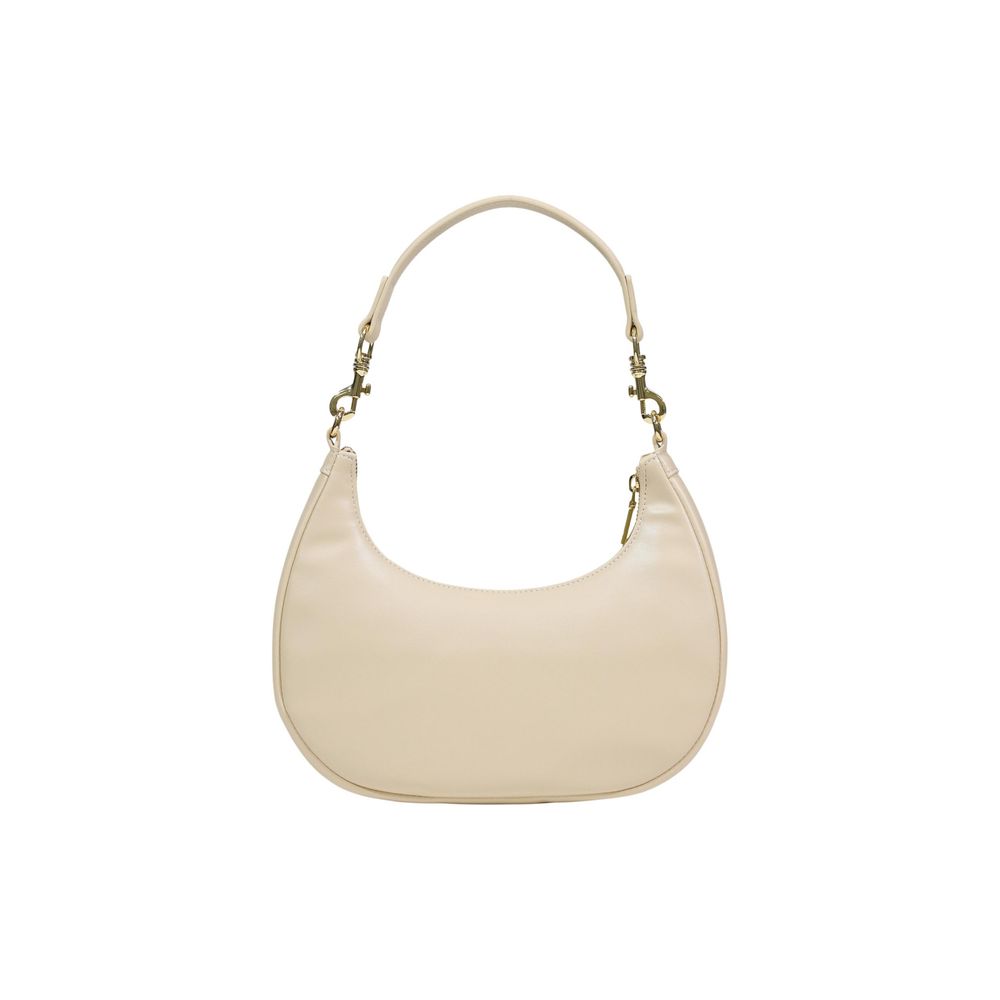 Love Moschino Cremefarbene Handtasche aus Polyurethan