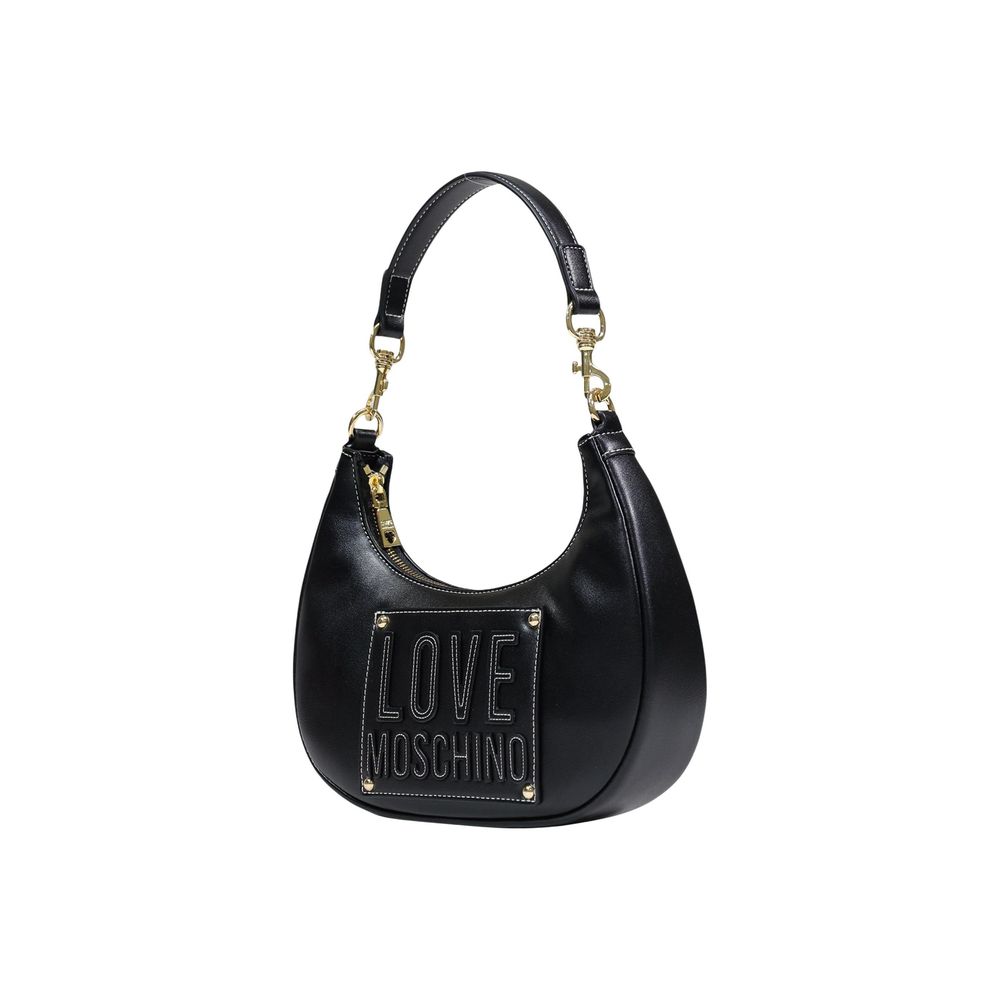 Love Moschino Schwarze Handtasche aus Polyethylen