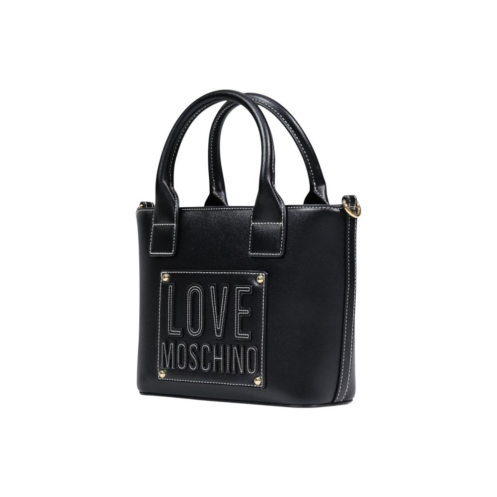 Love Moschino Schwarze Handtasche aus Polyethylen