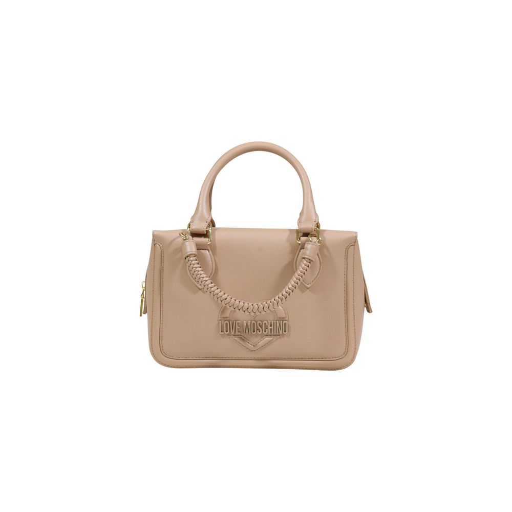 Love Moschino Beige Polyethylene Handtasche