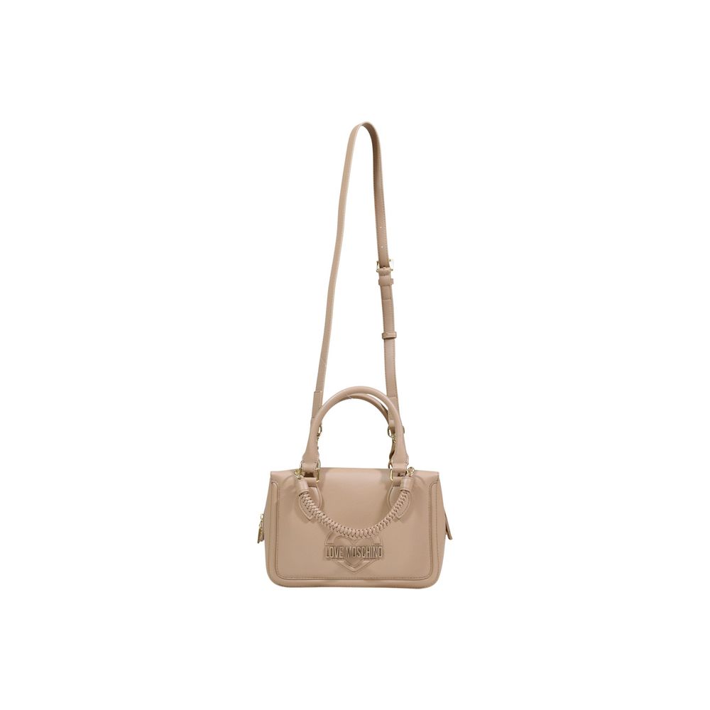 Love Moschino Beige Polyethylene Handtasche