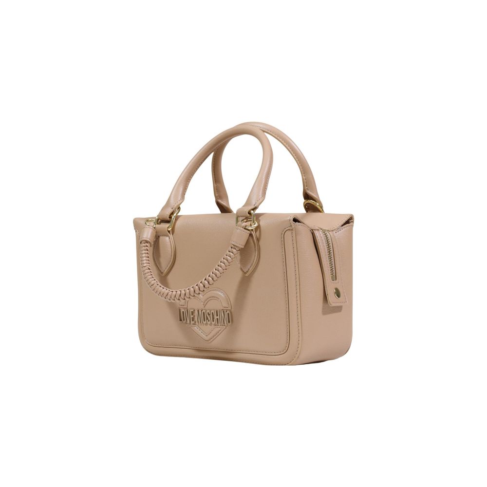 Love Moschino Beige Polyethylene Handtasche