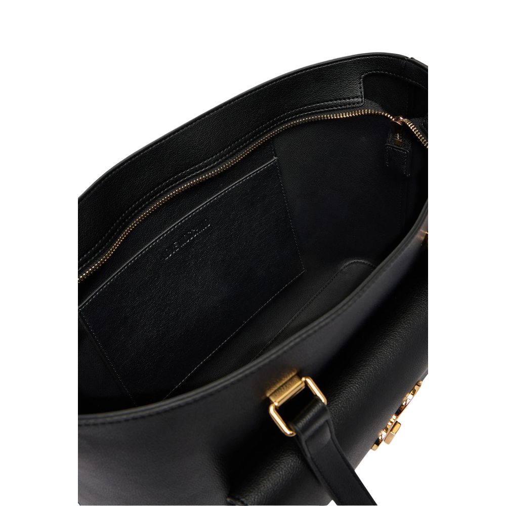 Love Moschino Schwarze Handtasche aus Polyethylen