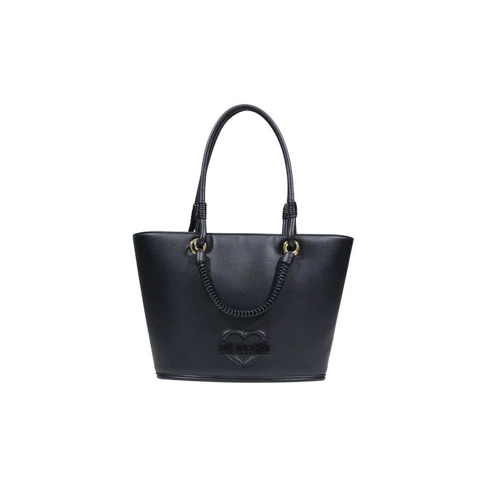 Love Moschino Schwarze Handtasche aus Polyethylen