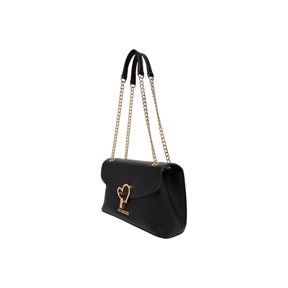 Love Moschino Schwarze Handtasche aus Polyurethan
