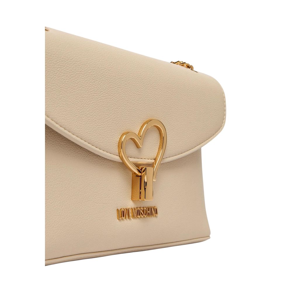 Love Moschino Beige Polyethylene Handtasche