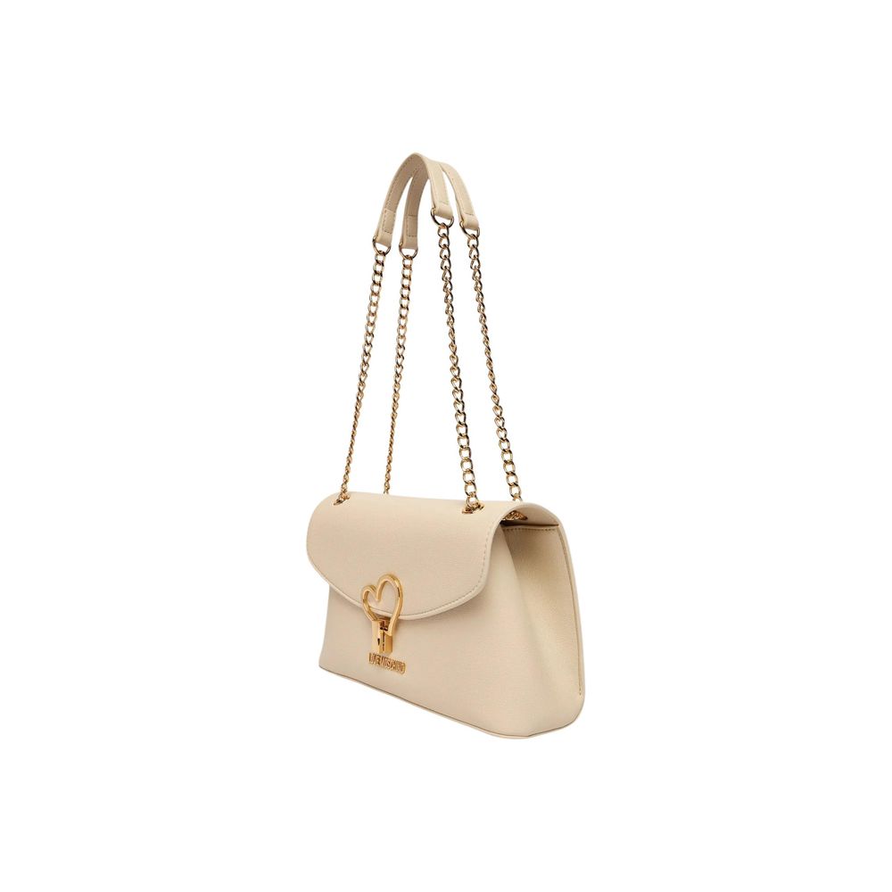 Love Moschino Beige Polyethylene Handtasche