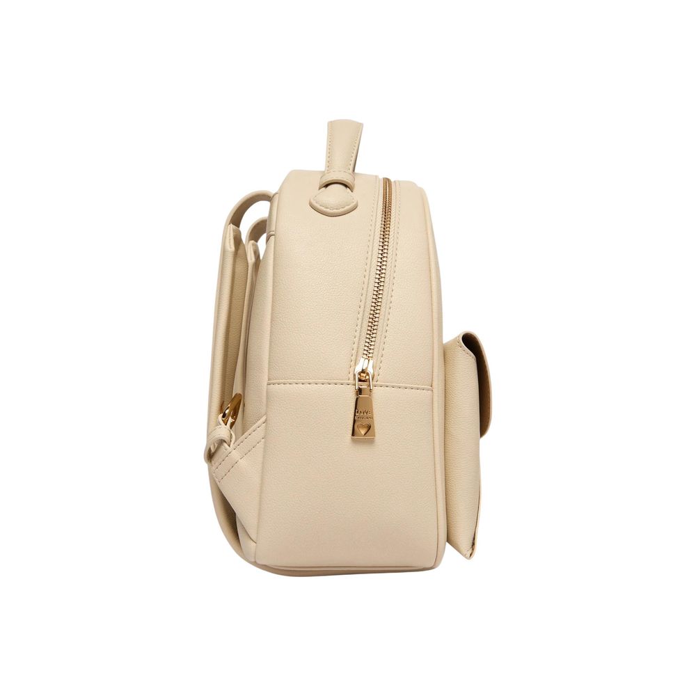 Love Moschino Beiger Rucksack aus Polyethylen