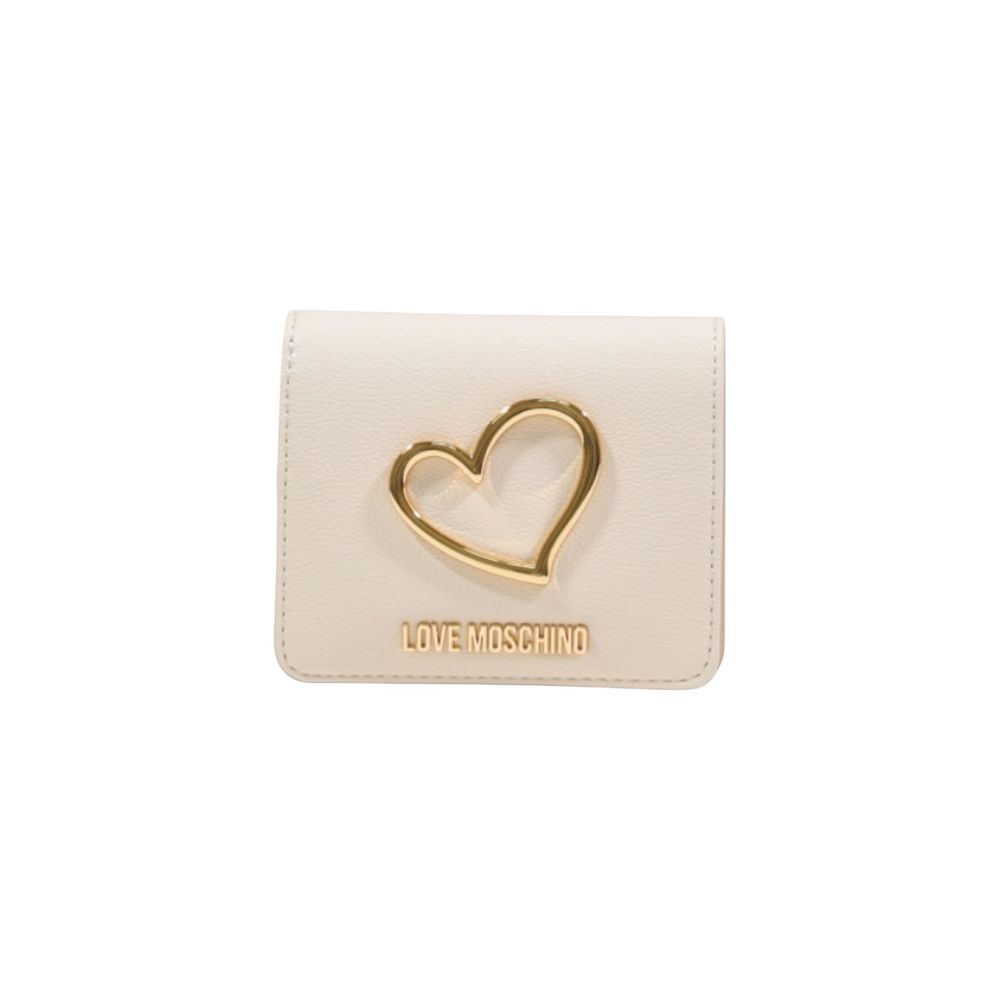 Love Moschino Beige Polyethylene Geldbörse