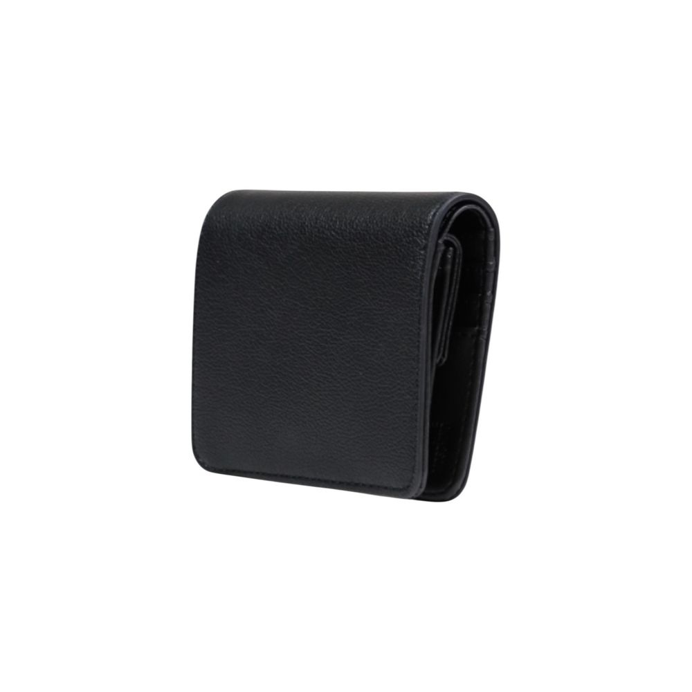 Love Moschino Schwarzes Portemonnaie aus Polyethylen
