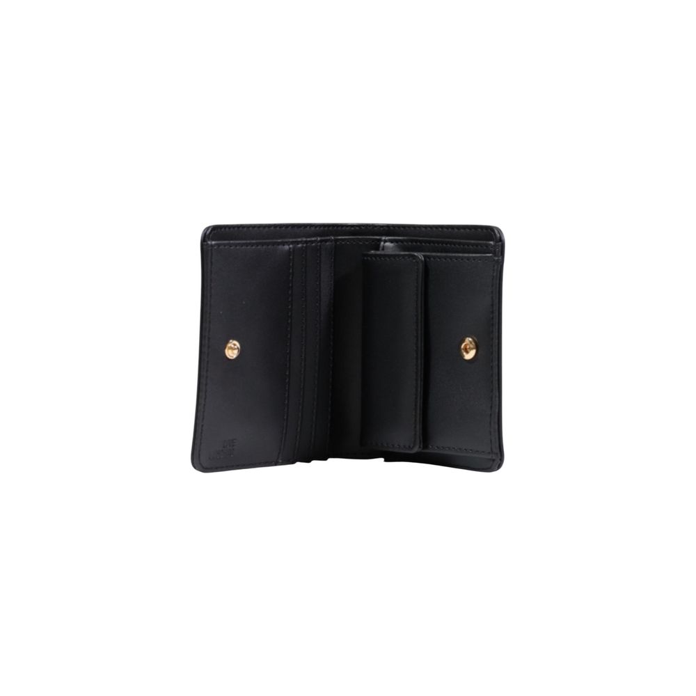 Love Moschino Schwarzes Portemonnaie aus Polyethylen