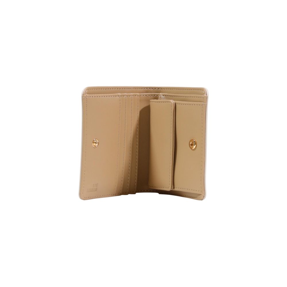 Love Moschino Beige Polyethylene Geldbörse