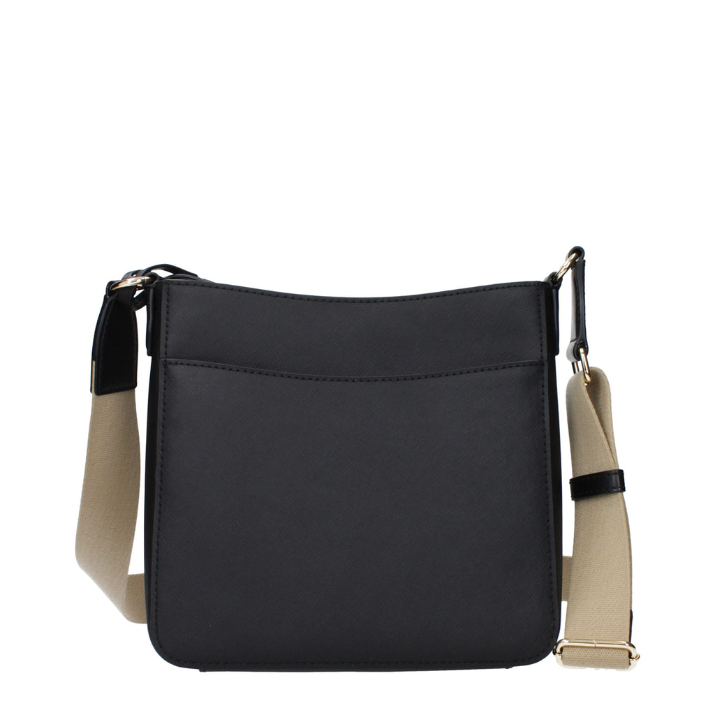 Michael Kors Schwarze Leder Umhängetasche