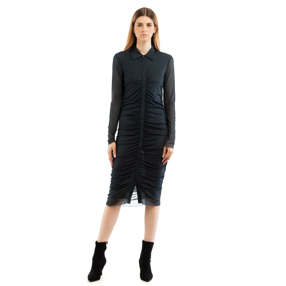 Patrizia Pepe Blaues Freizeitkleid aus Polyester