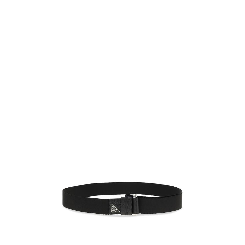 Prada Schwarzer Gürtel aus Nylon, Regular Fit