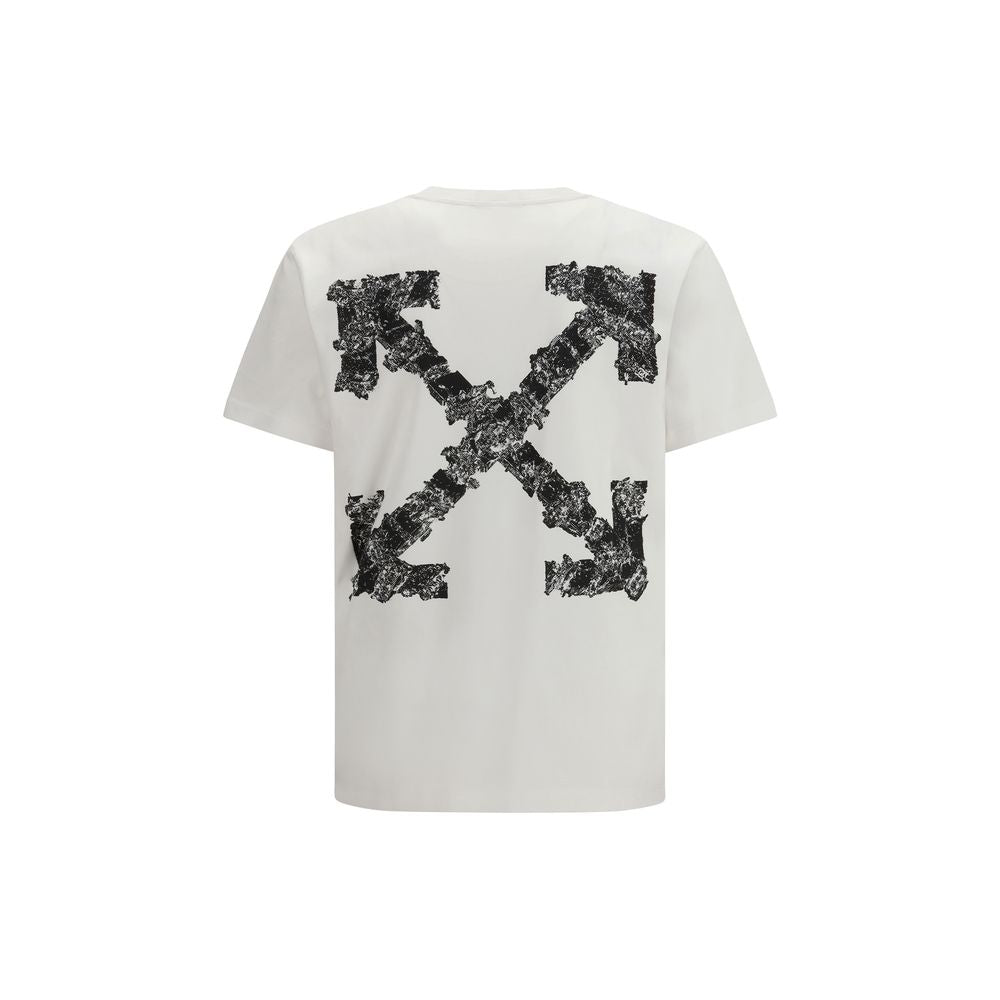 Off-White Weißes Baumwoll-T-Shirt