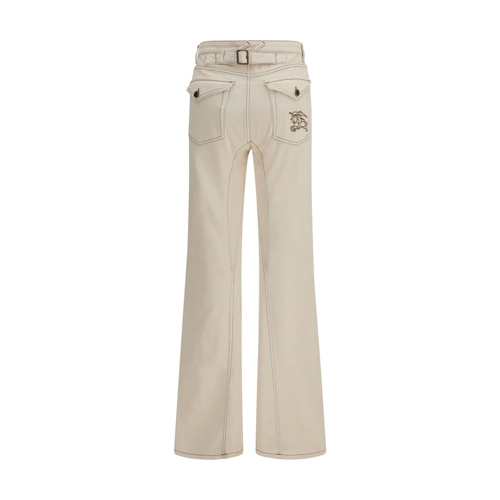 Burberry Beige Baumwoll-Bootcut-Jeans