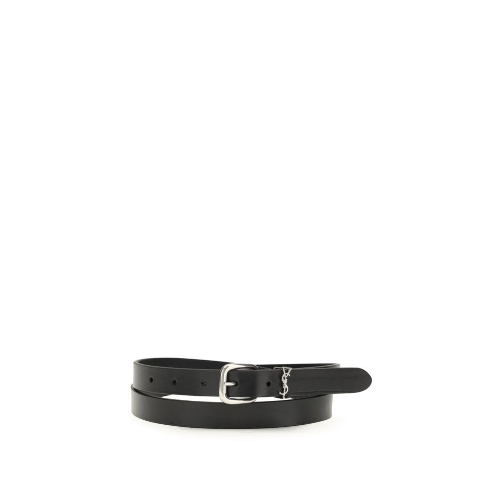 Saint Laurent Schwarzer Baumwollgürtel Regular