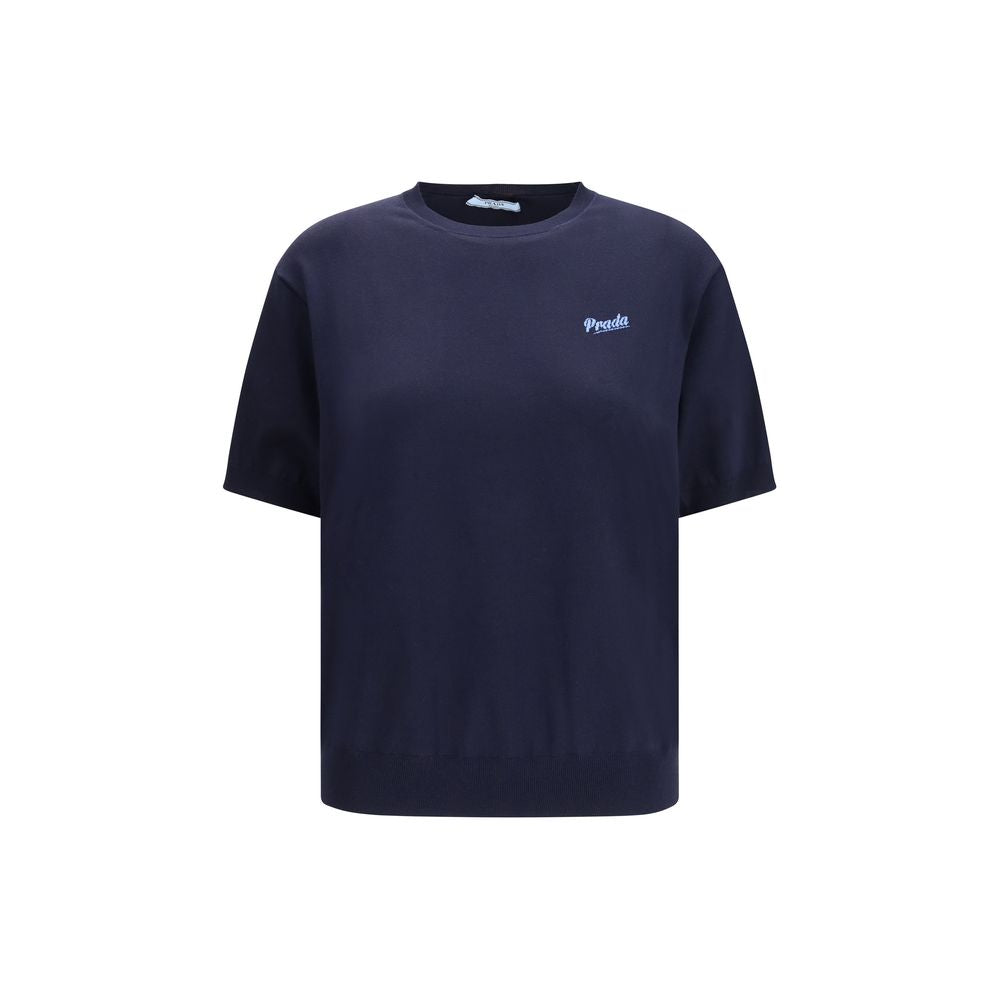 Prada Blaues Seiden-Sweatshirt
