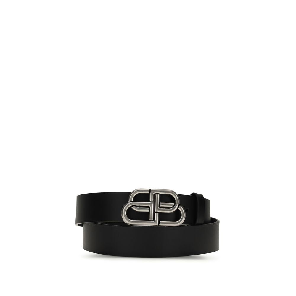 Balenciaga Schwarzer Kalbsleder Bos Taurus Gürtel