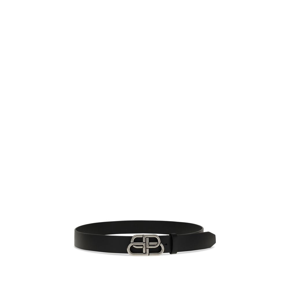 Balenciaga Schwarzer Kalbsleder Bos Taurus Gürtel