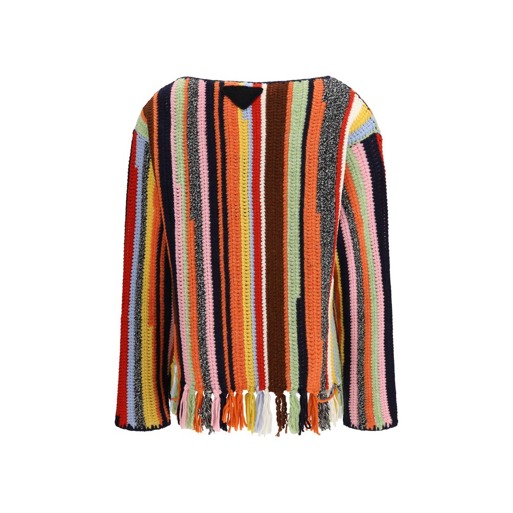 Prada Mehrfarbiger Wollpullover