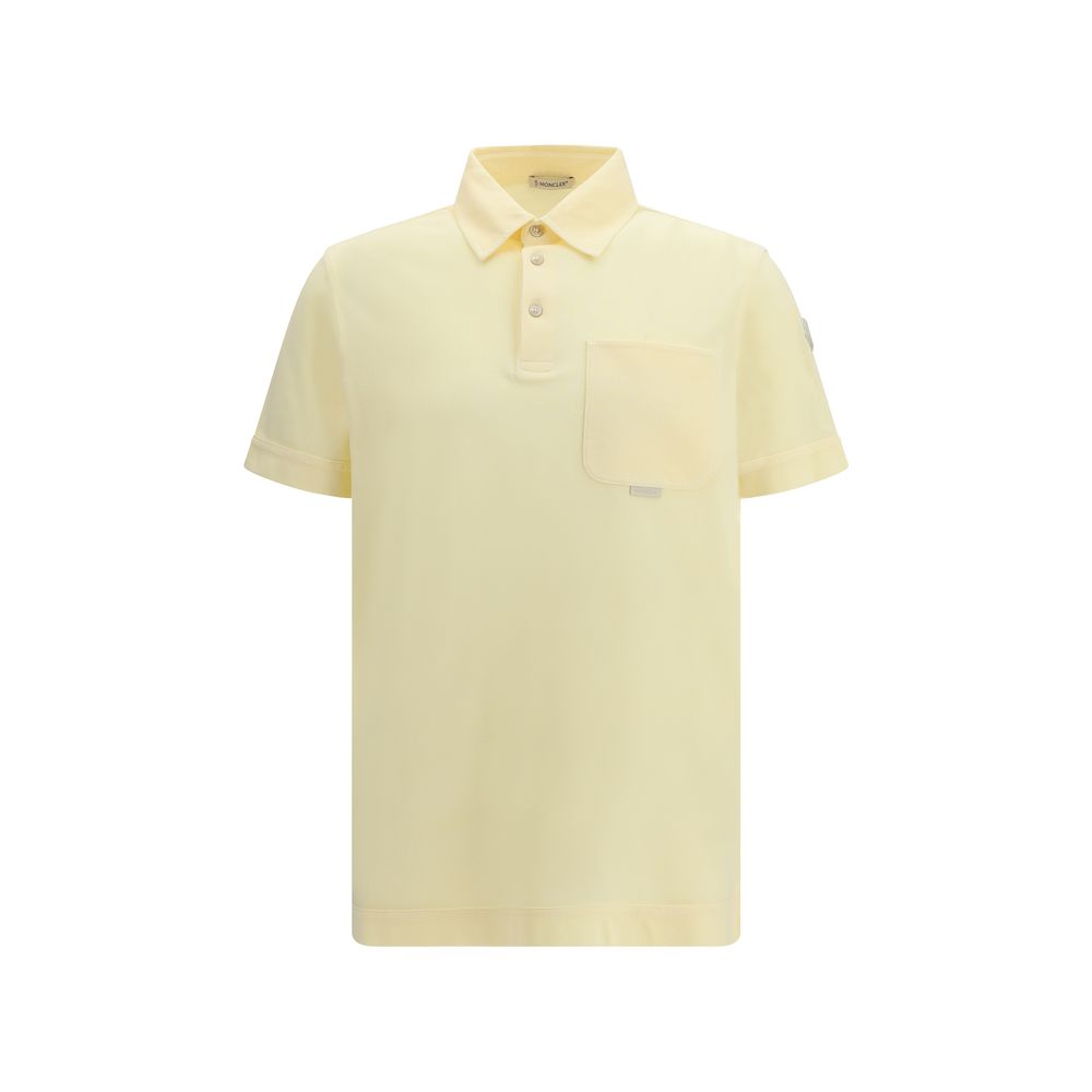 Moncler Zweifarbige Baumwoll-Poloshirt