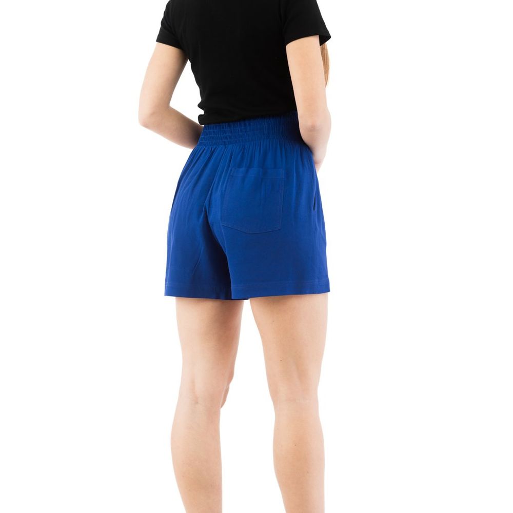 Moschino Blaue Marabou-Shorts