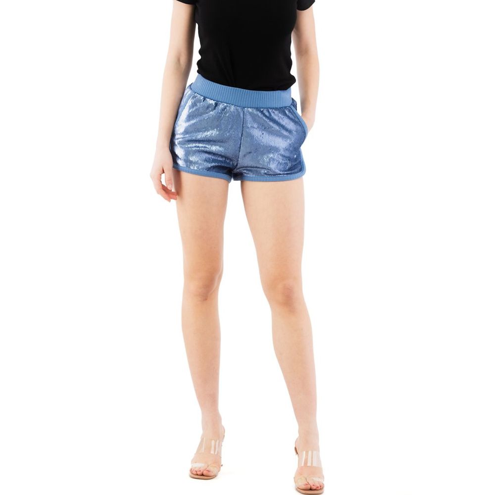 Moschino Lila Polyester-Shorts