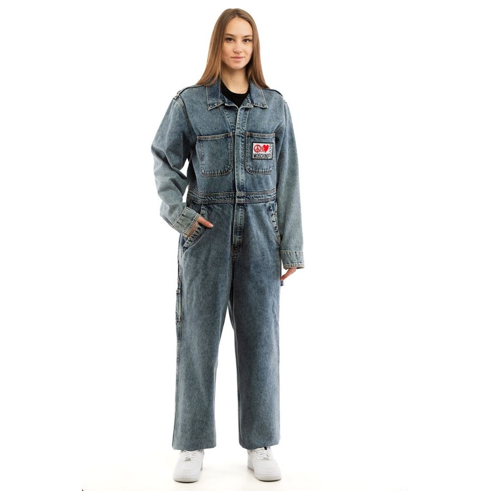 Moschino Mehrfarbiger Baumwoll-Jumpsuit