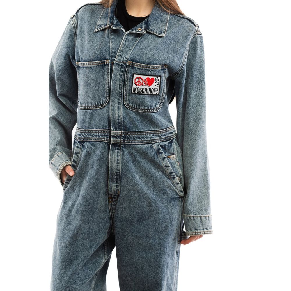 Moschino Mehrfarbiger Baumwoll-Jumpsuit