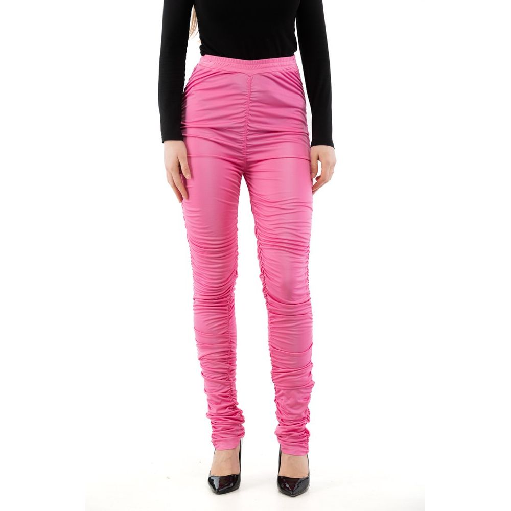 Moschino Fuchsia Viskose Freizeithose
