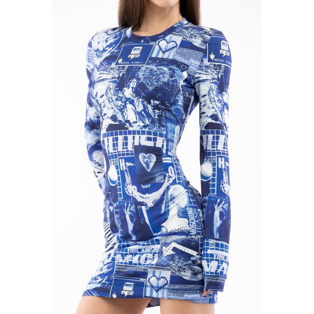 Moschino Mehrfarbiges Baumwoll-Freizeitkleid