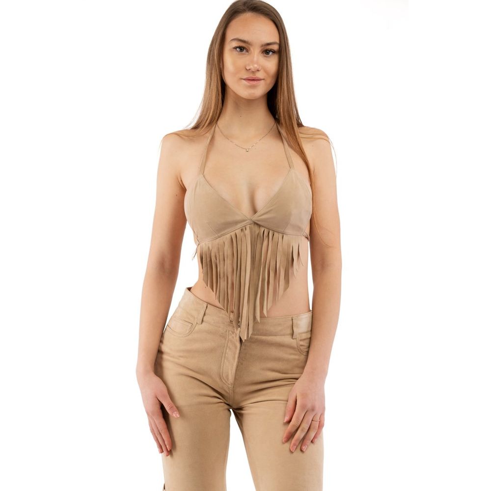 Moschino Beige Baumwoll-Tanktops